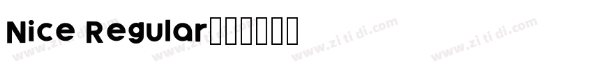 Nice Regular字体字体转换